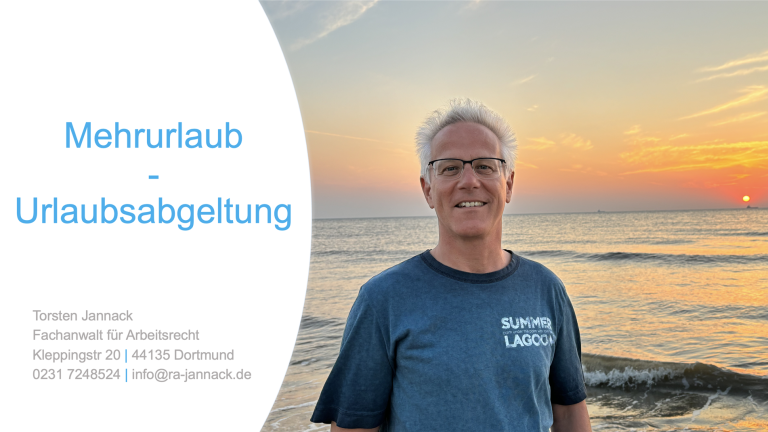 Mehrurlaub - Urlaubsabgeltung